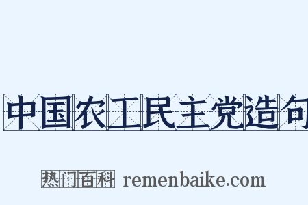 中国农工民主党造句是什么意思的图片